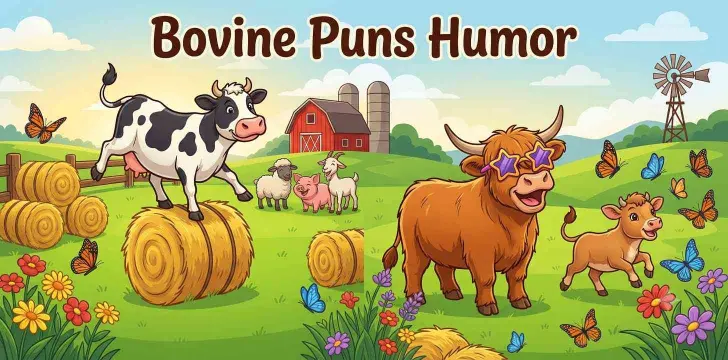 Bovine Puns Humor          