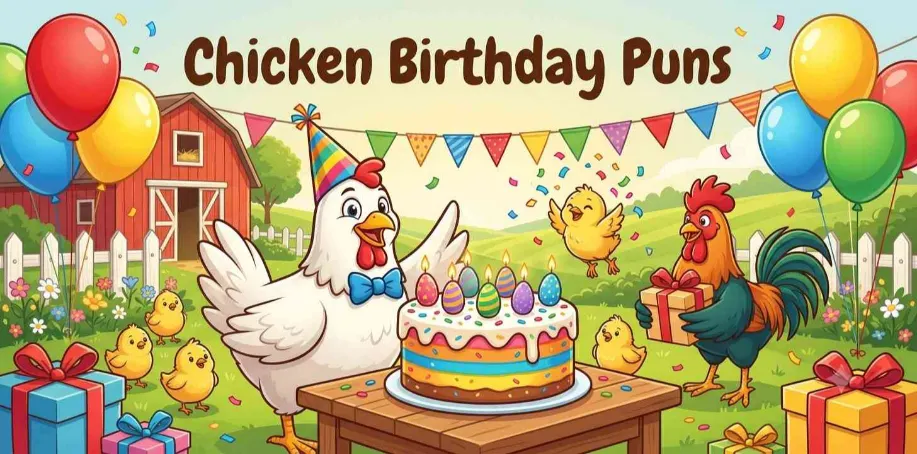 Chicken Birthday Puns     