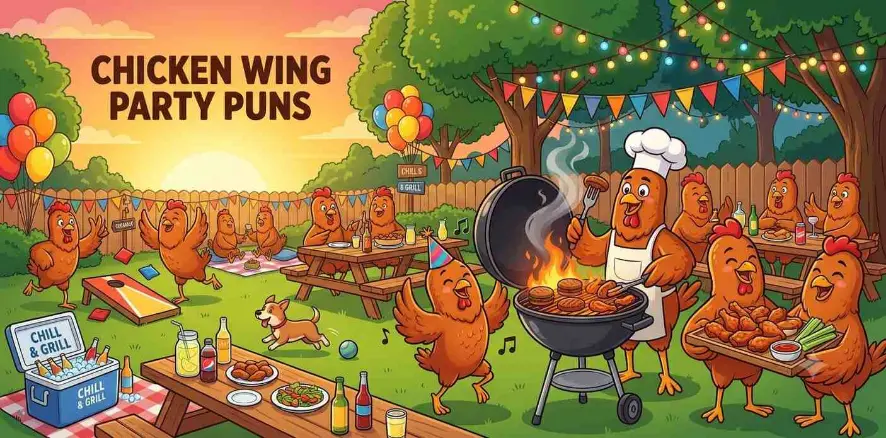 Chicken Wing Party Puns