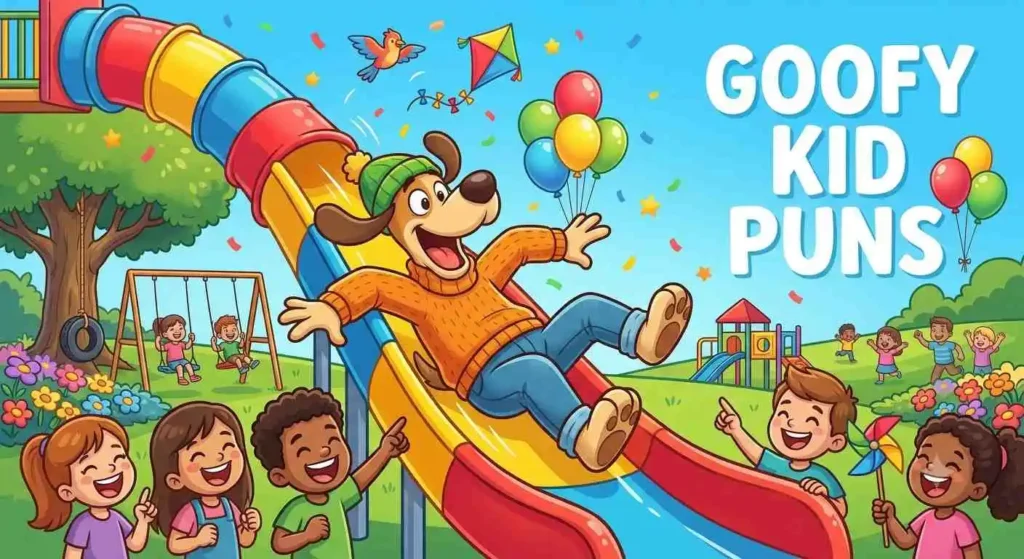Funny friends at playground