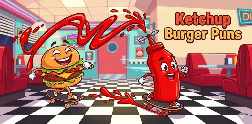Ketchup Burger Puns 