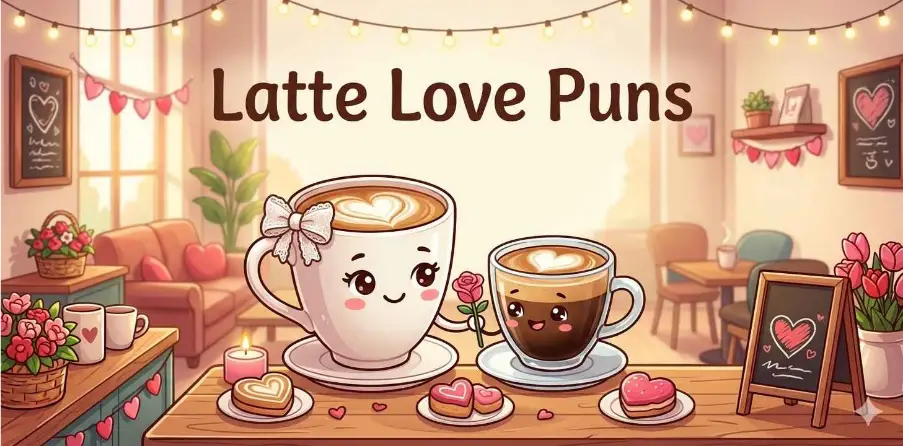  Latte Love Puns 