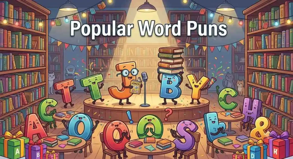 Letters having a fun party