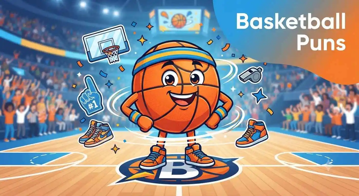 Funny basketball making jokes