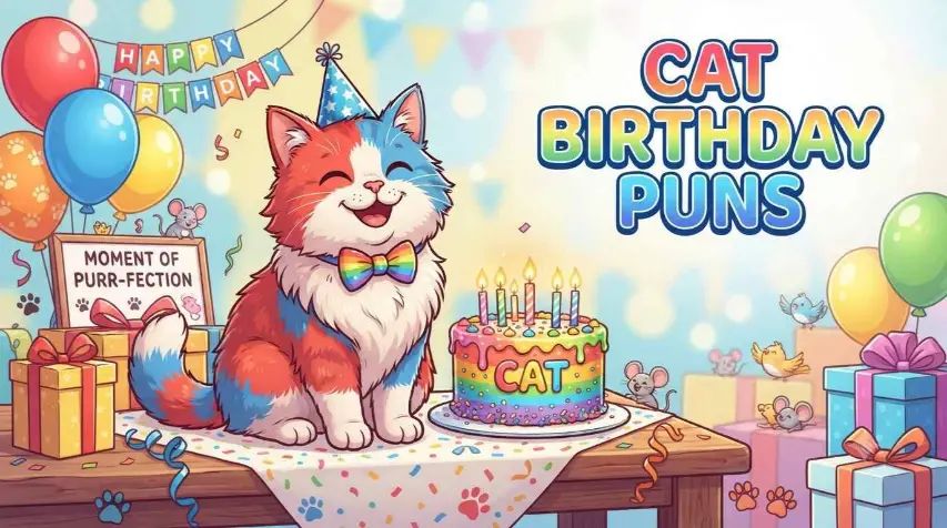 Cat Birthday Puns