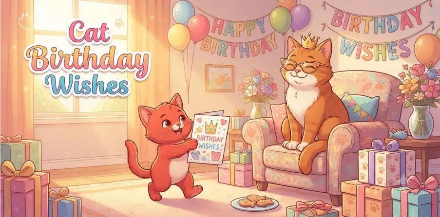 Cat Birthday Wishes    