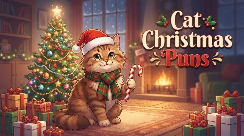 Cat Christmas Puns