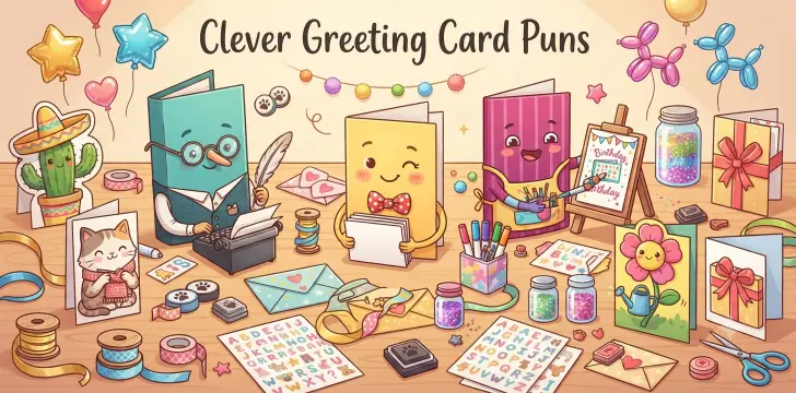Clever Greeting Card Puns