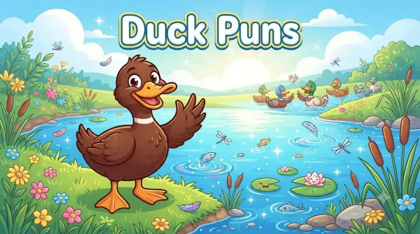 Cute Ducks Telling Puns