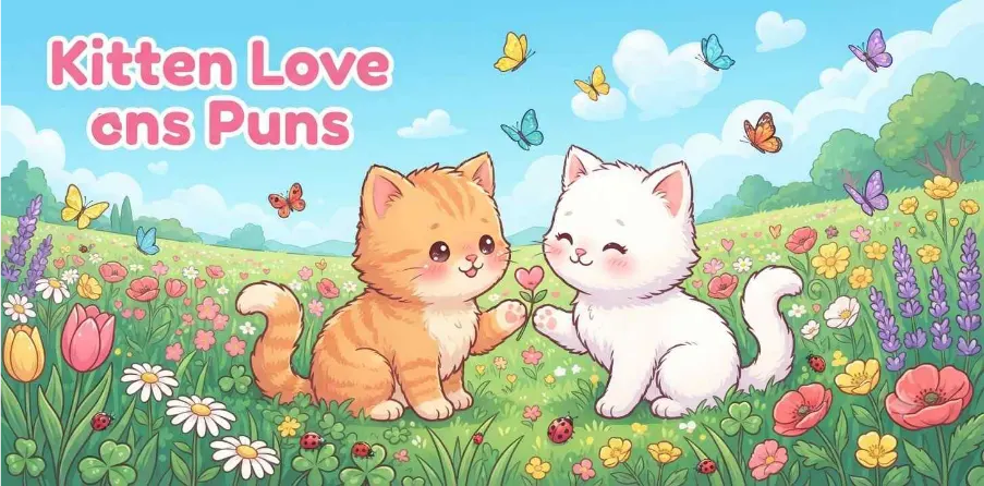 Kitten Love Puns          