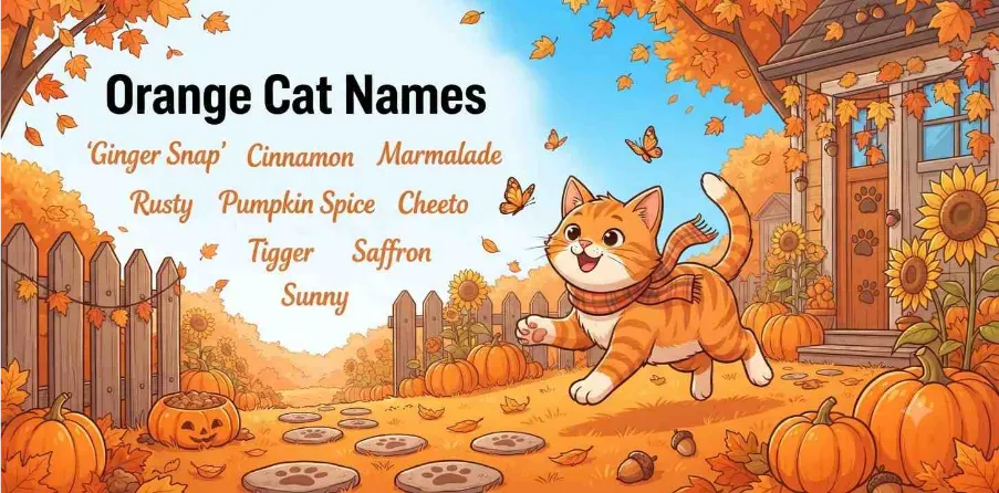 Orange Cat Name Puns   