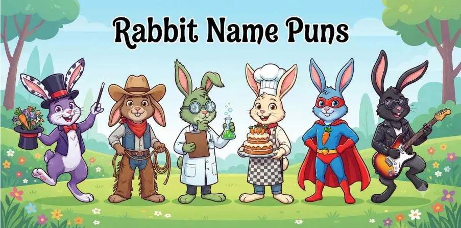 Stylish rabbits with playful personalities  