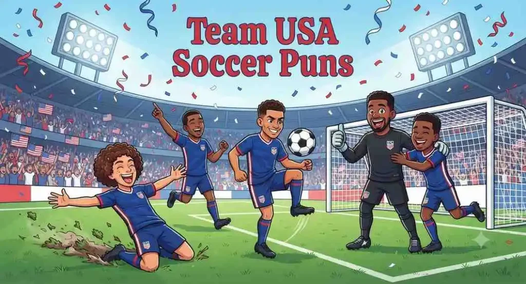 Funny USA soccer players