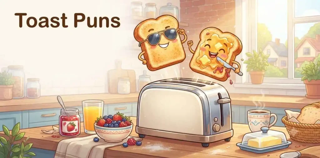 Cute toast with butter