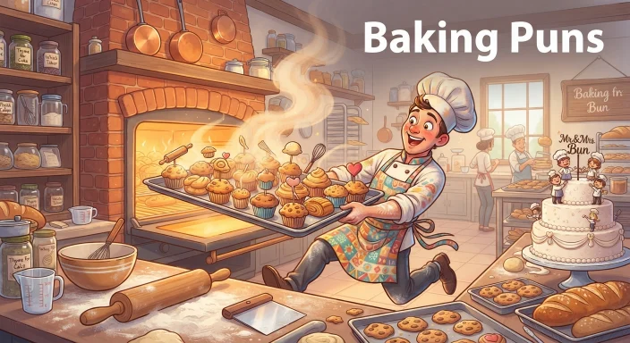Baking Puns Flour, sugar, butter
