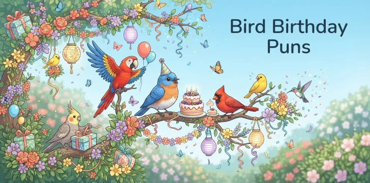 Bird Birthday Puns   