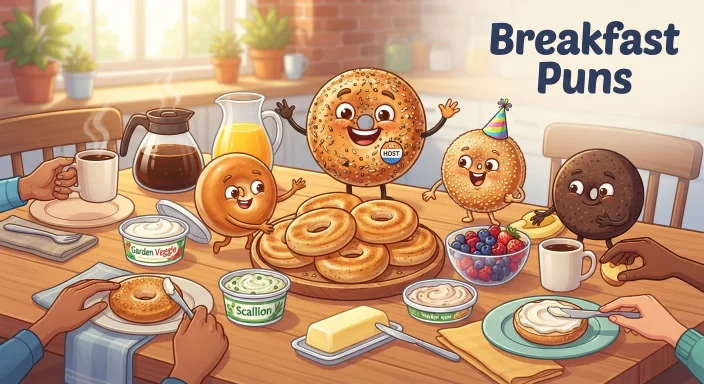 Breakfast Puns for Friends Family   