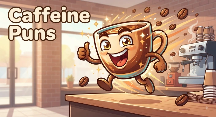 Caffeine Puns    