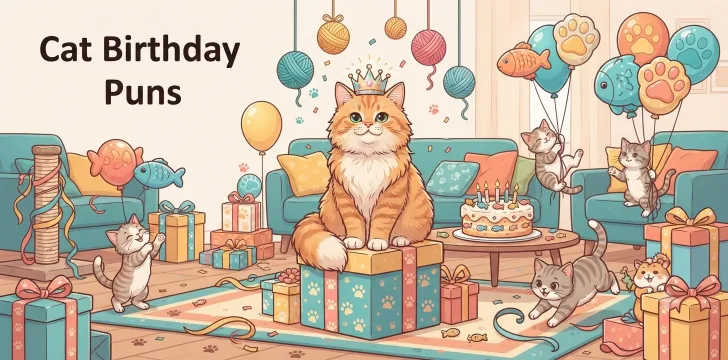 Cat Birthday Puns         