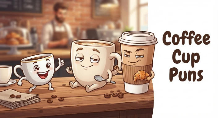 Coffee Cup Puns    