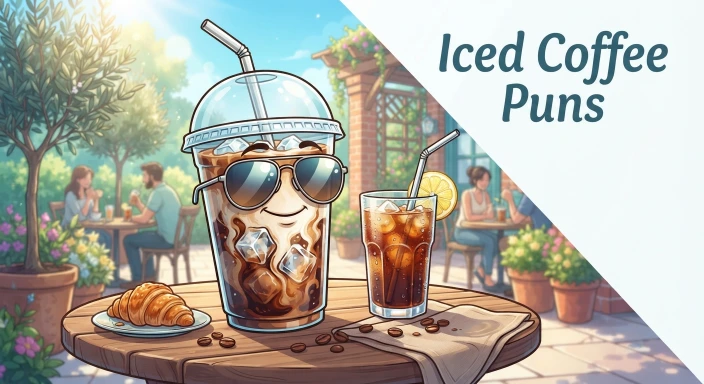 Iced Coffee Puns   