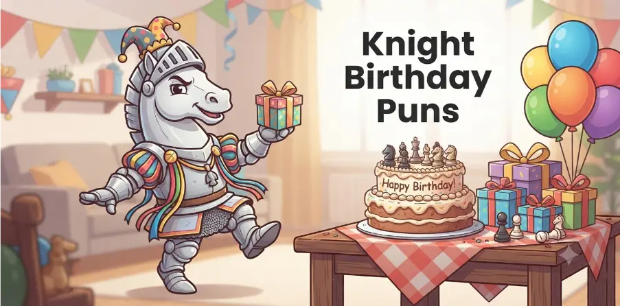 Knight Birthday Puns              