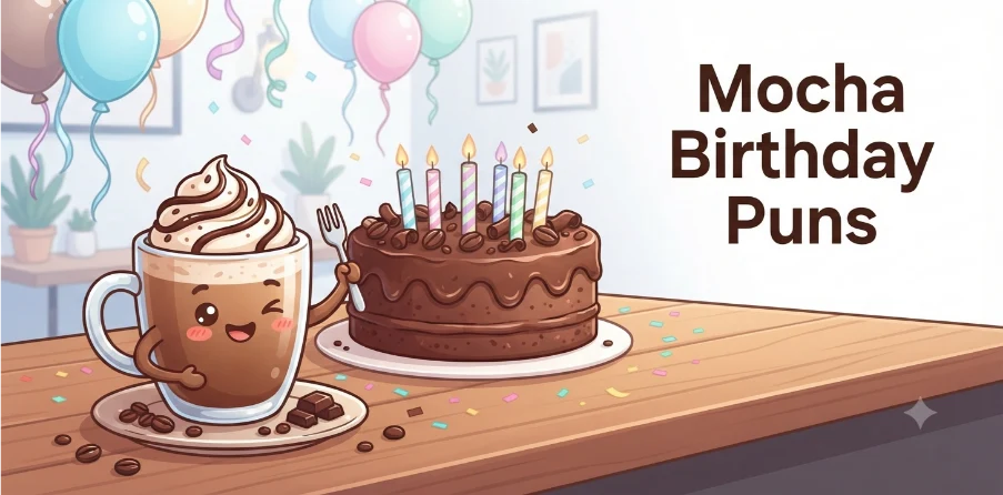 Mocha Birthday Puns         