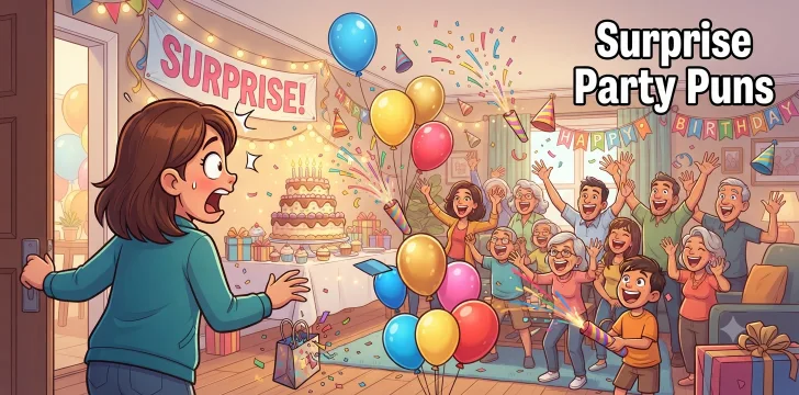 Surprise Party Puns
