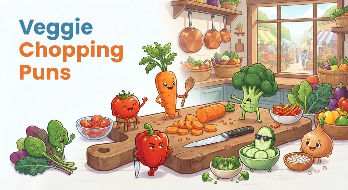 Vegetable Chopping Puns  