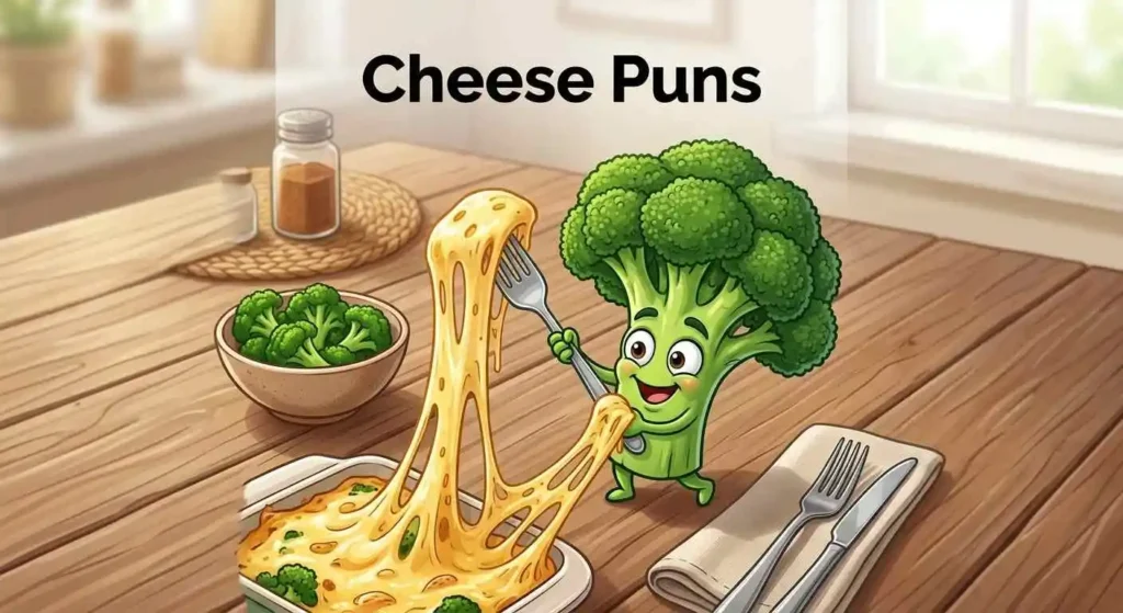 broccoli with melted cheese