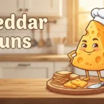 Funny cheddar cheese character