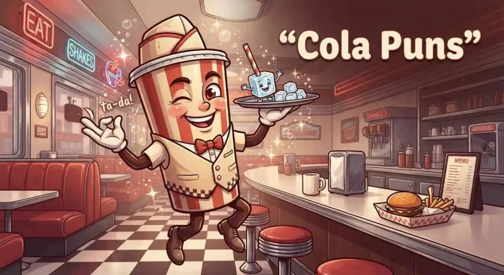 Funny cola cup character