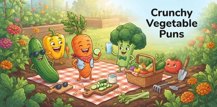 Crunchy Vegetable Puns   