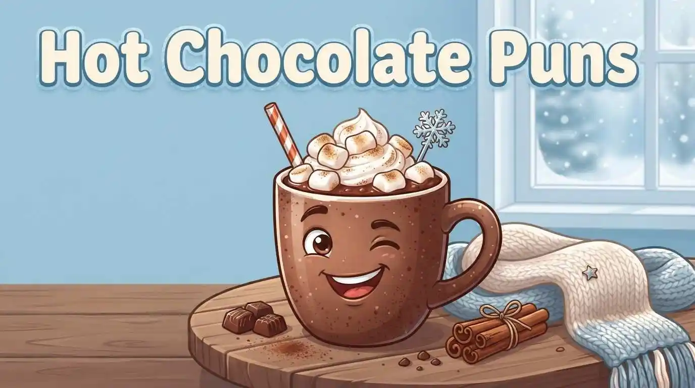 Cute hot chocolate scene