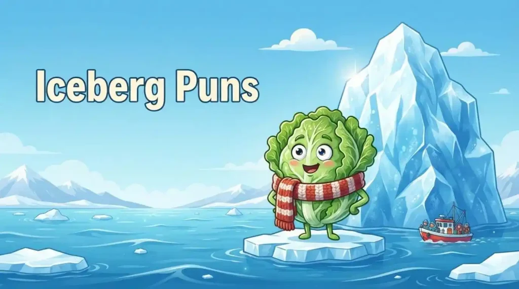 lettuce beside giant iceberg
