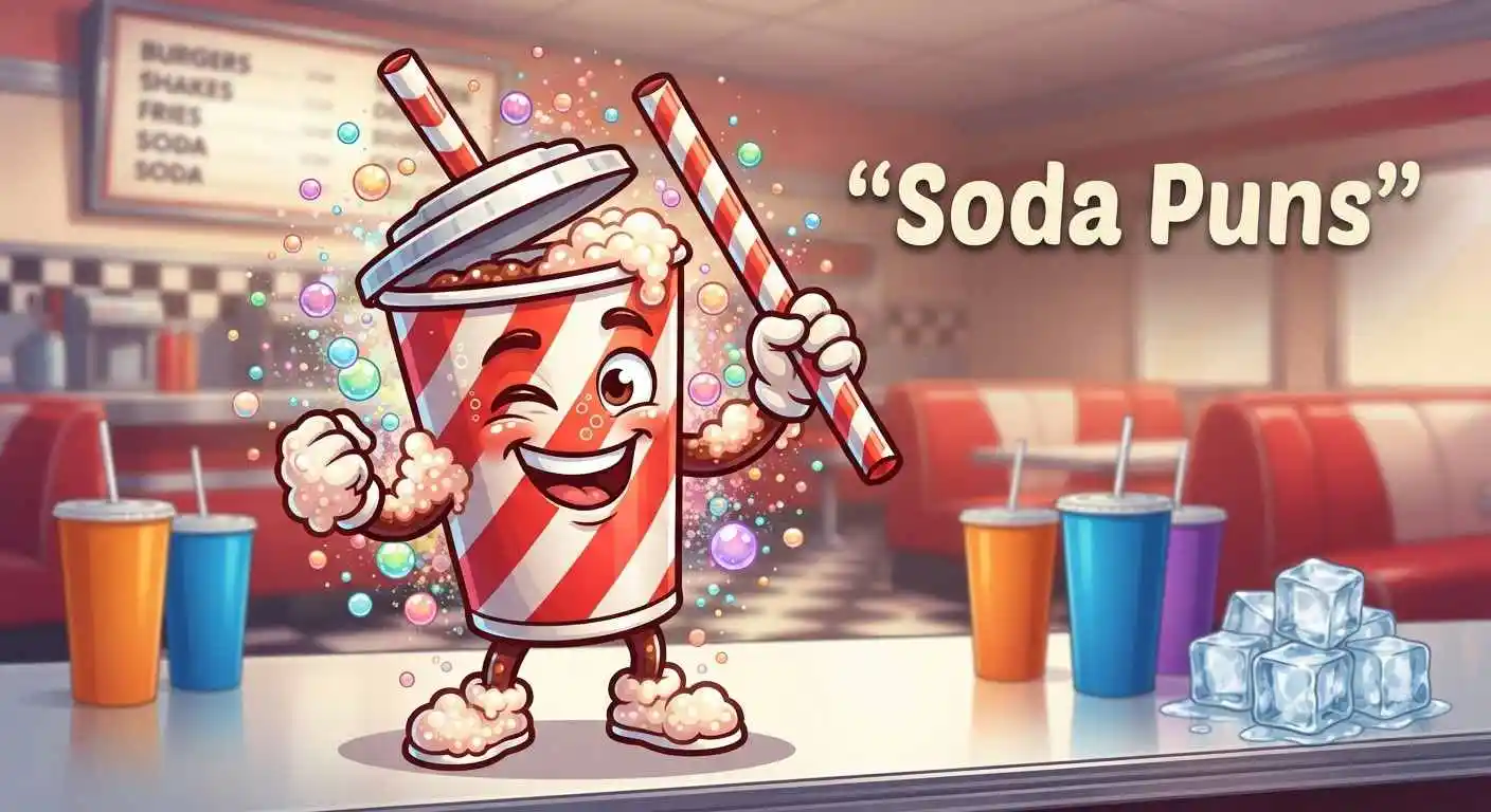 Colorful soda celebrating with straws